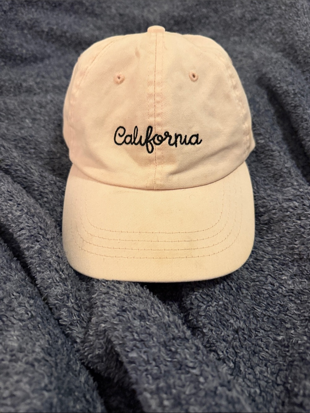 Cotton On Kids 'California' Embroidered Cap - Light Pink